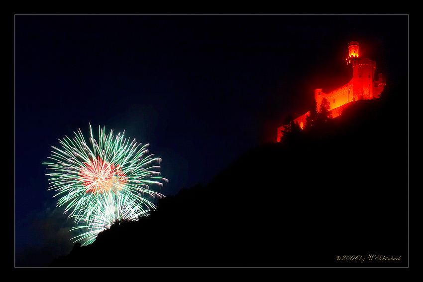 Rhein in Flammen in Braubach