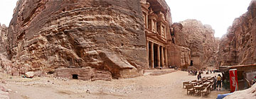 Schatzhaus - Felsenstadt Petra in Jordanien